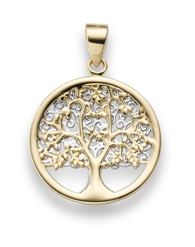 Lebensbaum anhänger 585 - anhänger, gold