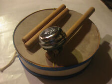 DDR-Kindertrommel (keine Blechtrommel) mit Fahrradklingel- Musikinstrument