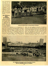 Olympiade Stockholm Eröffnung Athleten 100mtr.Lauf Bilder u.Pressetext von 1912