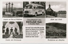 13-Ansichtskarte Kässbohrer Setra S 11 Bad Neustadt Urlaubsfahrt Oldtimer BRD