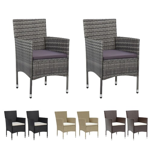 2er set relaxsessel polyrattan - 2er,