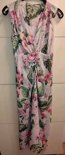 Kleid rosa grün - h&m, blumen