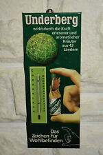 Altes Reklameschild/Imoglas Mit Thermometer,Underberg Kräuterlikör,Original,Top!