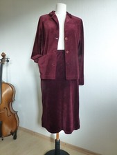 Gudrun Sjöden Samt Velour Jacke-Weste, gr. L , Bordeaux.