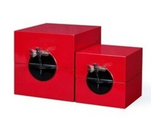 Schmuckbox dragonfly klein rot - schmuckbox,