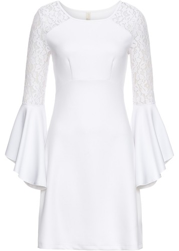 Kleid mit volant spitze - kleid,