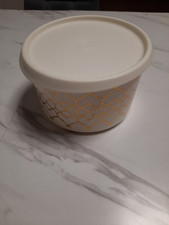 Tupperware elegante runde 1,4l Dose Schüssel mit Deckel Ergonomica Rarität