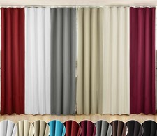 Vorhang Blickdicht Thermo Polyester Gardinen Kräuselband Verdunkelungsvorhang