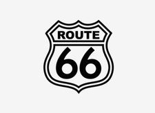 Aufkleber Route 66 Auto Wand