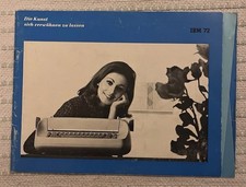 IBM 72 Schreibmachine Original Anleitung Die Kunst sich verwöhnen zu lassen RARE