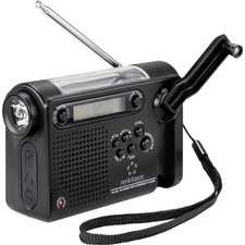 Renkforce RF-CR-200 Kofferradio UKW, MW, KW Notfallradio  wiederaufladbar, So...