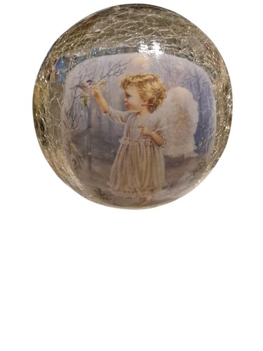 Glaskugel engel beleuchtet - engel,