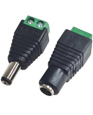  DC Stecker Buchse Steckverbinder Adapter männlich weiblich 2.1 x 5.5 mm 