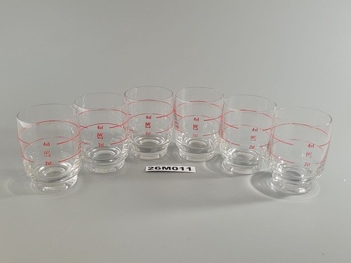 Schnapsglas ddr 2cl 4cl - 6x,
