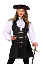 Damen piratin schwarze weste - damen,