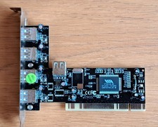 VIA - PCI-Erweiterungskarte USB 2.0 - Hi Speed - 5 Ports - PC-Erweiterung