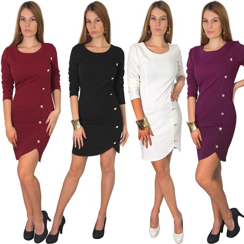 Kleid mini silvester - mini, knopf