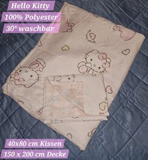 Hello- Kitty Bettwäsche (Wende) in rosa,  Kissen: 40x80 cm & DECKE: 150 X 200 cm