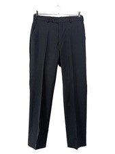 Digel Herren Anzughose Business Elegant Schwarz Wolle Gr. W34/98/L