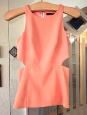 Damen Weste, Elegant In Aprikosenfarbe, , Seitenschlitze, Gr.S