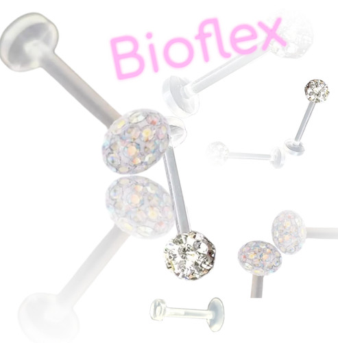 Bioflex labret piercing - bioflex,