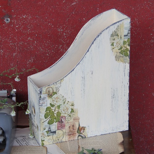 Vintage holz stehordner - vintage, holz-stehordner