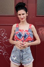 Jeans Damen Hose pants blau blue kurz 90er True VINTAGE 90´s women