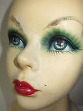 VINTAGE MANNEQUIN WEIBLICHE BÜSTE KOPF MÄDCHEN FRAU SCHAUFENSTER PUPPE M/1 F-2A