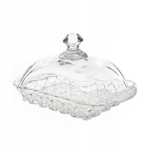 Butterdose aus glas - butterdose,