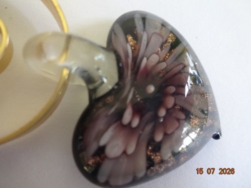 Herz anhänger glas schwarzer - anhÄnger,
