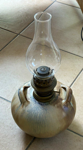 Beige öllampe petroleumlampe - beige, Öllampe/petroleumlampe