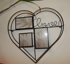 XL Galerie BilderRahmen HERZ+LOVE 3 Bilder *Shabby*Landhaus Gr: 40,5x38,5x5 cm