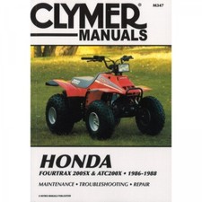 Honda Fourtrax 200SX ATC200X (1986-1988) Quad Werkstatthandbuch Clymer