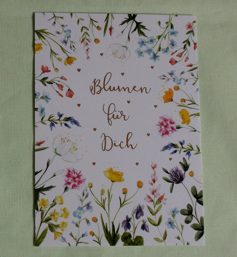 Postkarten blumen für - blumen, dich