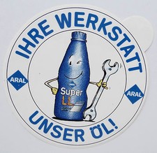 Werbe-Aufkleber Aral Super LL