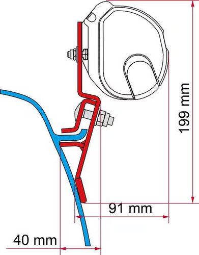 Fiamma f35 adapter - für, t3