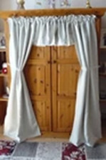 Shabby Raffgardine, 2 Schals &