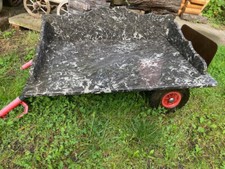 Waschtischplatte Marmor, ca. 80 Jahre alt, 63 x 94 cm, grau-weiß