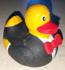 Bade Ente ♥ Bräutigam Frack ♥ Badeente Quitscheente Gummiente Quitscheentchen