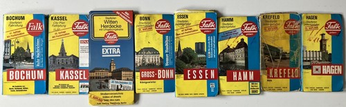Konvolut 13x stadtplan 11 x - konvolut,