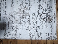 Design Dekostoff Calligraphy