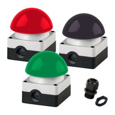 Grobhandtaster Fußtaster Not-Aus Pilz Taster Buzzer 94 mm Türöffner IP65 1NO+1NC