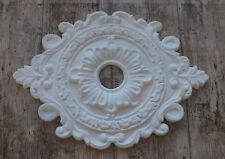R41 Gips Stuck Rosette 42x29cm  Deckenrosetten Deko Stuckrosette Deckenspiegel 