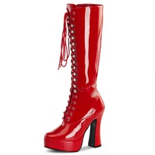 PleaserUSA Plateau-Kniestiefel