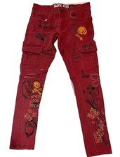 Black Pike Jeans 30x32 Red