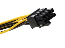 8pin PCIe auf 2x 4 Pin Molex Grafikkarte Stromkabel PCIe Stromadapter Kabel