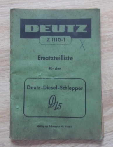 Deutz schlepper d15 - schlepper, mit