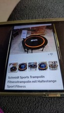 Trampolin mit Haltestange