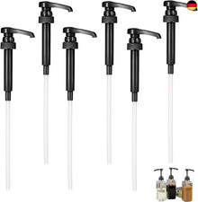 Sirup Pumpspender, 6 Stück Dosierpumpe, Spender Pumpe, für Austernsauce, K