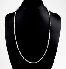 Diamant Kette Edelsteinkette Weiße Facettiert Rondell Funkelnde Collier Geschenk